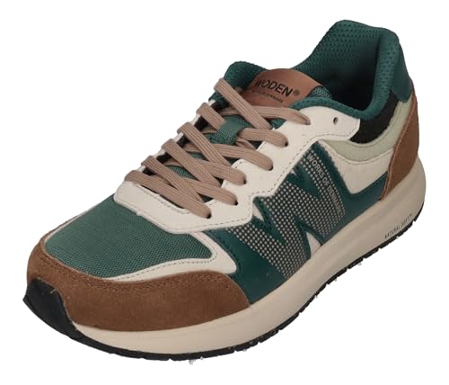 Woden Damen Sneakers RIGMOR WL593 - Caramel deep Forest, Größe:37 EU