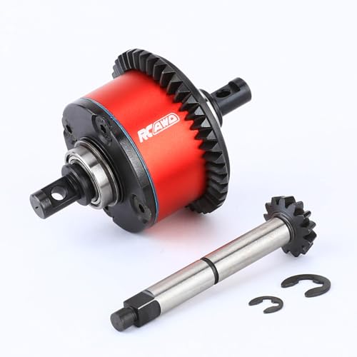 RCAWD 40Crmo Steel 43t Center Differential Diff & 13t Input Gear Set for Losi 1/8 LMT Series Upgrades Part