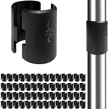 Wire Shelf Clips - 76 Pack Wire Shelf Clips Shelving Sleeves, Wire Shelving Shelf Lock Clips for 1" Post Shelvings Sleeves Replacements for Wire Shelving System