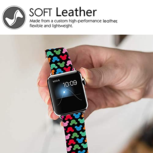 Doo Uc Christmas Floral Watch Bands Compatible With Apple Watch 38Mm/40Mm For Women/Men ,Cartoon Imagesleather Fadeless Pattern Printed Replacement Strap For Iwatch Series 6 5 4 3 2 1 #TOP2