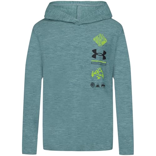 UA Twist VERT Hoodie, Jasper Blue, YL