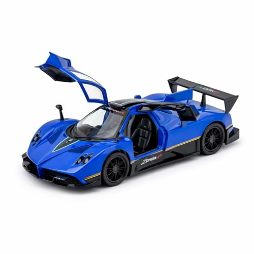 Image of Wizplex RMZ Hobby Pagani Zonda R Die-Cast Car 1:32 Scale Model Hypercar Pull Back Toy Vehicle for Boys and Collectors