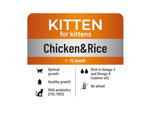 The Soul of the Tiger - Trockenfutter für Kätzchen mit Huhn und Reis, geeignet für trächtige und säugende Katzen, 3 kg