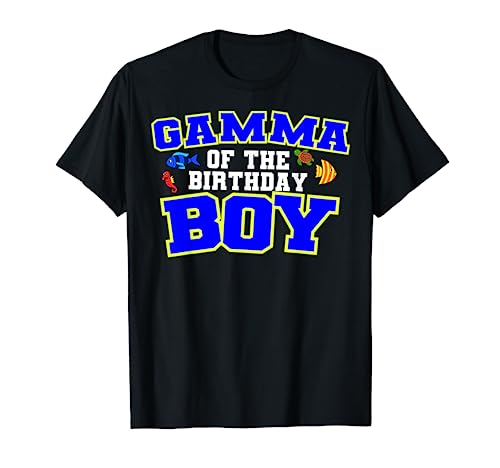 Gamma Of The Birthday Boy Fishing Theme Cumpleaños Celebración Camiseta