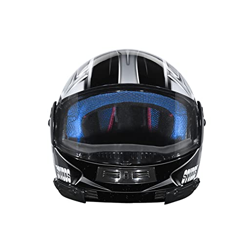Image of Studds Ninja D5 Full Face Helmet (Black and Grey, XL)