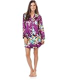 Ashford & Brooks Women's Satin Long Sleeve Night Shirt