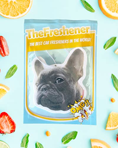 Custom Car Air Freshener - Your Photo On Personalized Air Freshener Both Sides (Custom Birthday Photo Image/Anniversary/Wedding/Valentine’s Day/Fun Xmas Christmas/Secret Santa/Unique Novelty Scented Gift) #TOP1