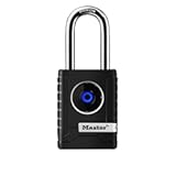 Master Lock Black Outdoor Bluetooth Smart Padlock with Keypad, Smart Locks for Tools, Gates, Sheds, 2-7/32 inches Wide, 4401LHEC