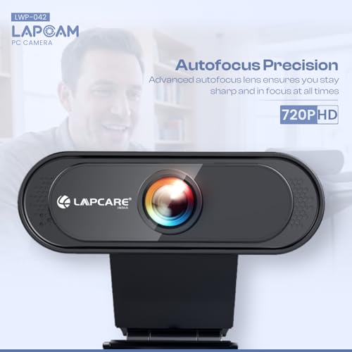 Lapcare Lapcam HD 720M P Webcam, Black 1 Count - Image 3
