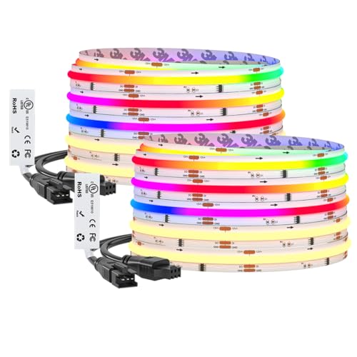 BTF-LIGHTING 32.8FT WS2814 Smart IC RGBW 3000K DC24V COB LED Strip Light