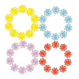 Sosoport 50個 自転車スポーク用装飾ビーズ 耐久性プラスチック製 で可愛いキッズ ティーン向けホイールアクセサリー 簡単取り付け可能な標