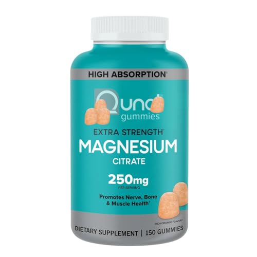 Extra Strength Magnesium Citrate Gummies 250 mg 150 Ct Orange Flavor