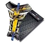 Fooqs Tank Pad Compatible with Honda Cbr Cbr600rr 600rr 600rr cbr1000rr 1000rr 1000 Cbr600f 600f (Yellow)