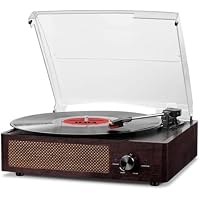 Vinyl Record Player Turntable w/ Built-in Bluetooth Receiver & 2 Stereo Speakers only