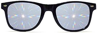 GloFX Diffraction Glasses - Black - Mirror