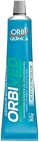 Orbi Química Silicone Acético Incolor Orbived, Vedação Hermética, Anti-Fungo, 50g, Azul e Laranja