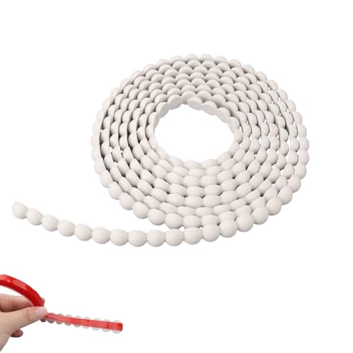 Moldura Flexible, 2,95m Molduras de Pared Autoadhesivas Tira de Calafateo Blanca para Marco Espejo Protector Contra Salpicaduras Borde Azulejos pared TV Decoración y Protección del Hogar