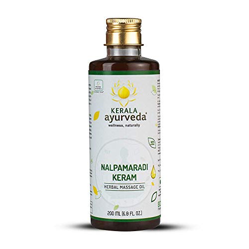 Kerala Ayurveda Nalpamaradi Keram - Huile ayurvédique à base de plantes - Soutient une peau saine et radieuse et soutient la guérison naturelle des peaux irritées, 200 ml Cover