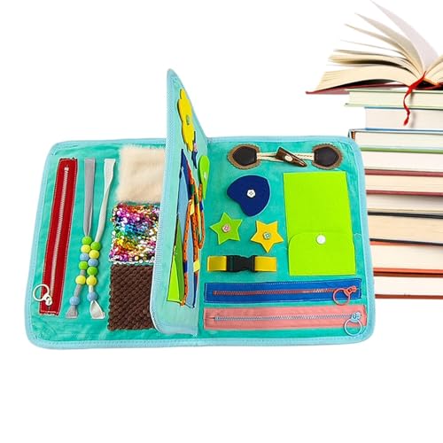 Libro Fidget para Mayores y Almohadilla Sensorial de Regazo Gris