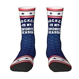 Laufsocken Geschenke Zur Eishockey-Saison Sneaker Socken Komfort Klassische Sockens Weich Kompressionssocken Für Angeln Fitness Training 40 Cm
