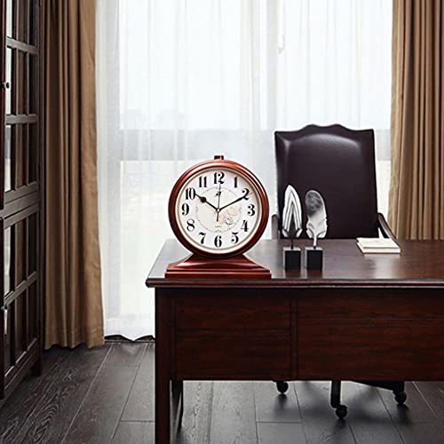 Reloj de mesa retro silencioso a batería para decoración de dormitorio en color A 6