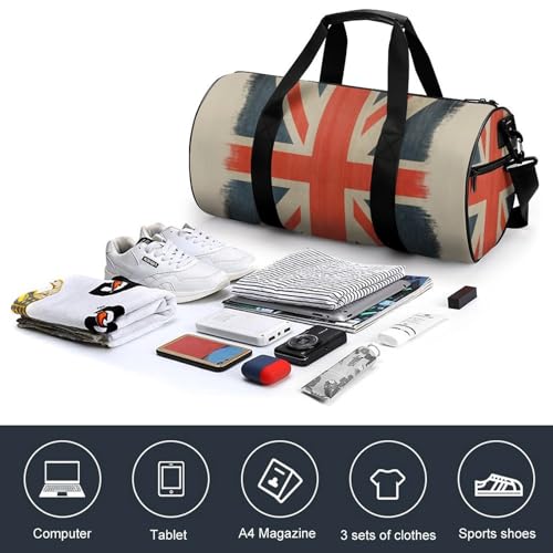 Sac de voyage drapeau britannique idéal pour weekend et camping - 4