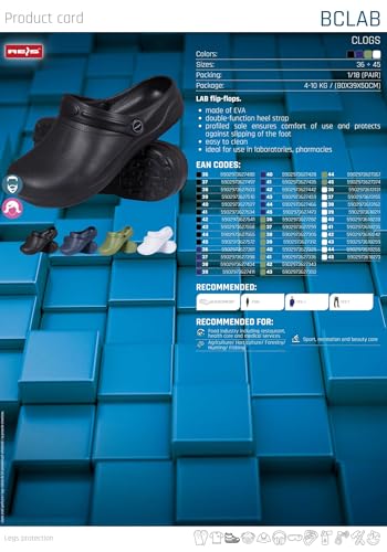 REIS Unisex Clogs & Pantoletten, Weiß, 40 EU