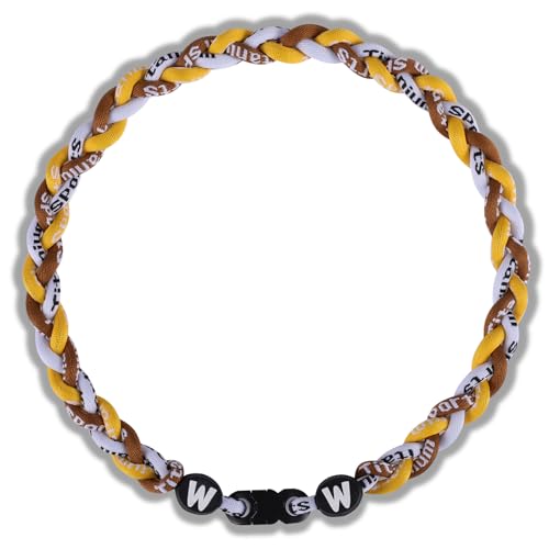 Image of Willtok Premium 18inch Baseball Necklace w /Nylon Tri-Braided Rope Tornado Design