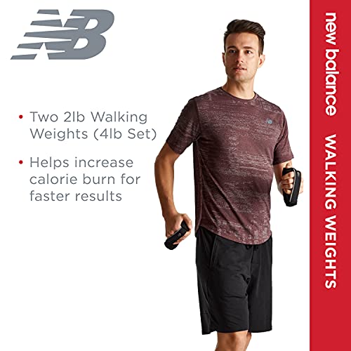 New Balance Walking Weights - Soft Dumbbell Walking Hand Weight Sets With Hand Strap For Secure Hold - Walking, Running, Physical Therapy, Aerobics - 4Lb Set (Two 2Lb Weights) #TOP1