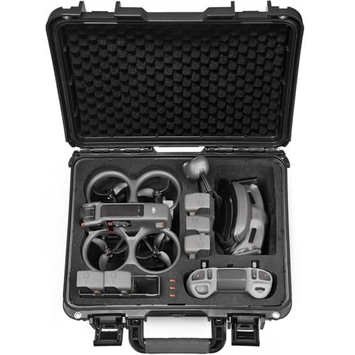 Lekufee Waterproof Hard Case Compatible with DJI Avata 2 Fly More Combo/DJI Goggles 3/DJI RC Motion 3/DJI FPV Remote Controller 3 and DJI Avata 2 Accessories(Case Only)