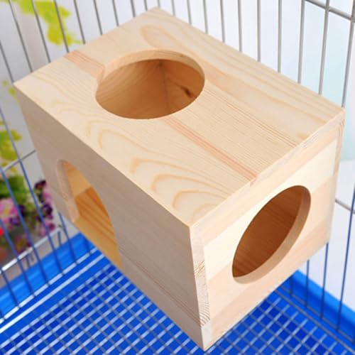 Casa de hámster de madera segura para ejercicio de cobayas 5