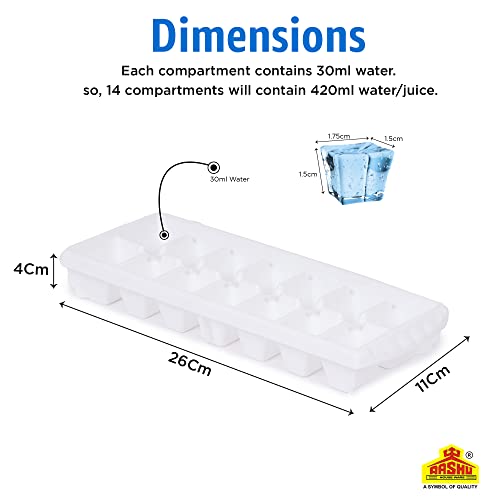 Image of Aashu Ice Tray,Ice Cube Tray,Ice Tray for Freezer, Set of 3 Without Lids