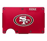 The Ridge NFL Wallet - San Francisco 49ers - Slim Wallet, Card Holder, Carry up to 12 Cards RFID Safe, Blocks Chip Readers, Minimalist Wallet With Cash Strap & Extra Money Clip