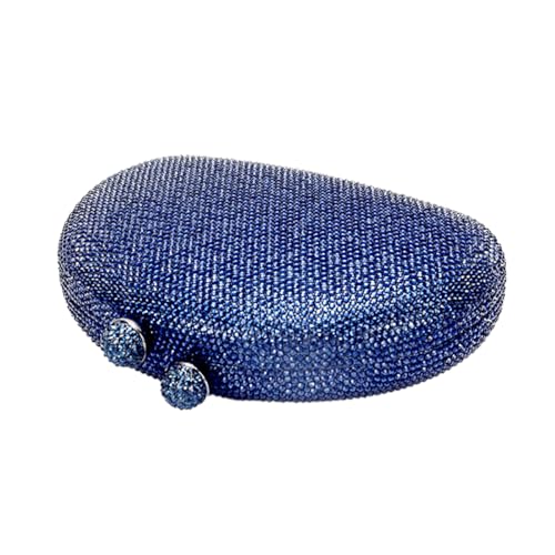 Image of UMREN Women Sparkly Rhinestone Evening Bag Crystal Clutch Purses Glitter Shell Shaped Handbag Wedding Prom Shoulder Bag
