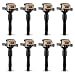 Pack of 8 Ignition Coils for 97-05 BMW 540I 740I 740IL Z8 Base 4.4i Bentley Arnage Land Rover Range Rover 4.4L 4.6L 4.8L 5.0L 1748017 12139067830 12137599219