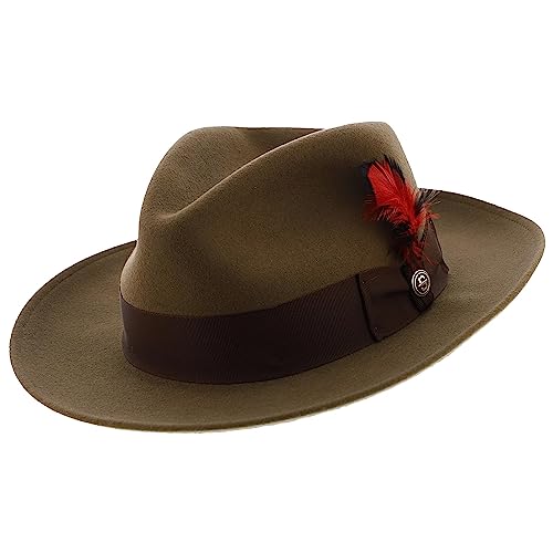 Stetson Men's Gurnee Crushable Soft Wool Felt Fedora Hat |