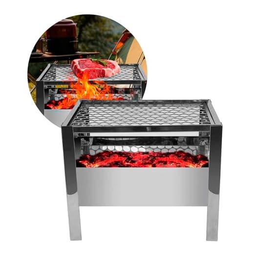 Churrasqueira Mini Portátil a Carvão – Compacta Fácil Montagem Ideal para Viagens e Lazer - em Aço Resistente