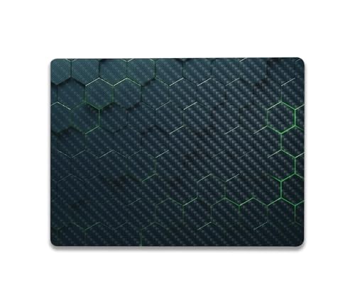 Image of MightySkins Carbon Fiber Skin Compatible with Microsoft Surface Laptop Go 3 (2023) Full Wrap Kit - Acid Hex | Protective, Durable Textured Carbon Fiber Finish | Made in The USA