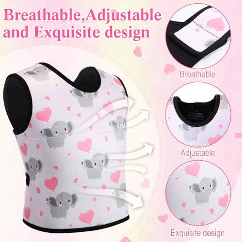 Image of Janmercy Kids Compression Vest Ages 2 to 9 Soft Adjustable Breathable Neoprene Comfort Vest for Boys Girls School Home Daily(Elephant,Small)