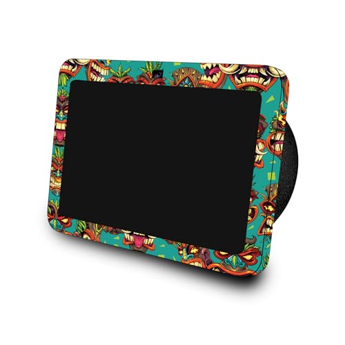Image of Skin Compatible with Amazon Echo Show 8 (3rd Gen, 2023) - Crazy Tikis - Premium 3M Vinyl Protective Wrap Decal Cover - Easy to Apply | Crafted in The USA by MightySkins