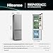 Hisense RB5P410SACC Kühl-Gefrierkombination/Fre... C/34 dB/283 L/Große Kapazität/Boden-Kühlsystem/... Freeze/Moisture Fresh Crisper/Metal-Tech Cooling/0°C Fresh Box/HxBxT:203 x59,5x 65,8cm