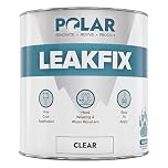 Polar Leak Seal Paint - 500ml, Clear - Waterproof Roof Sealant for Leaks & Cracks - Seals and Protects Roofs, Gutters, & Drainpipes from UV Damage - Easy One Coat Application