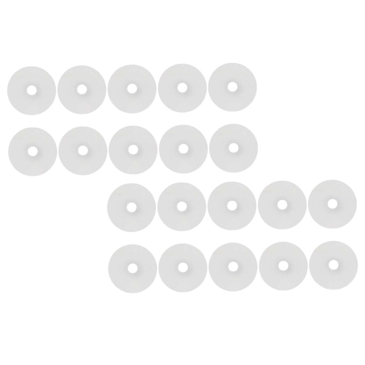 FOYTOKI 30Pcs Bike Air Nozzle Stickers Durable Gasket Pads for Mountain Bike Tire Maintenance Transparent Double Sided Tape for Air Nozzle Sealing and Repair