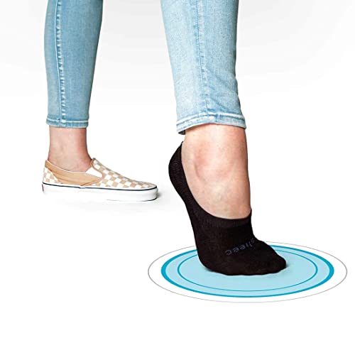 Image of SHEEC No Show Active Socks for Women - Mid Cut Liner for Sneakers and Boat Shoes - Non-Slip Invisible with Snug Fit - Thin, Breathable, Durable Design Gray - Small 6 Pairs O.V