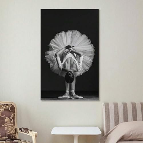 Affiche de ballerine pour mur vide decoration d'interieur peinture de danse 30x45cm