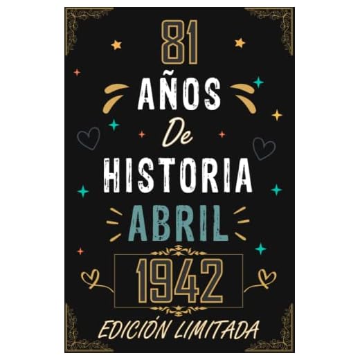 CUADERNO, 81 AÑOS DE HISTORIA ABRIL 1942 EDICIÓN LIMITADA: Regalo de 81 cumpleaños para mujeres y hombres, ideas de 81 cumpleaños... un cumpleaños... ... regalo de 81 cumpleaños para él/ella.