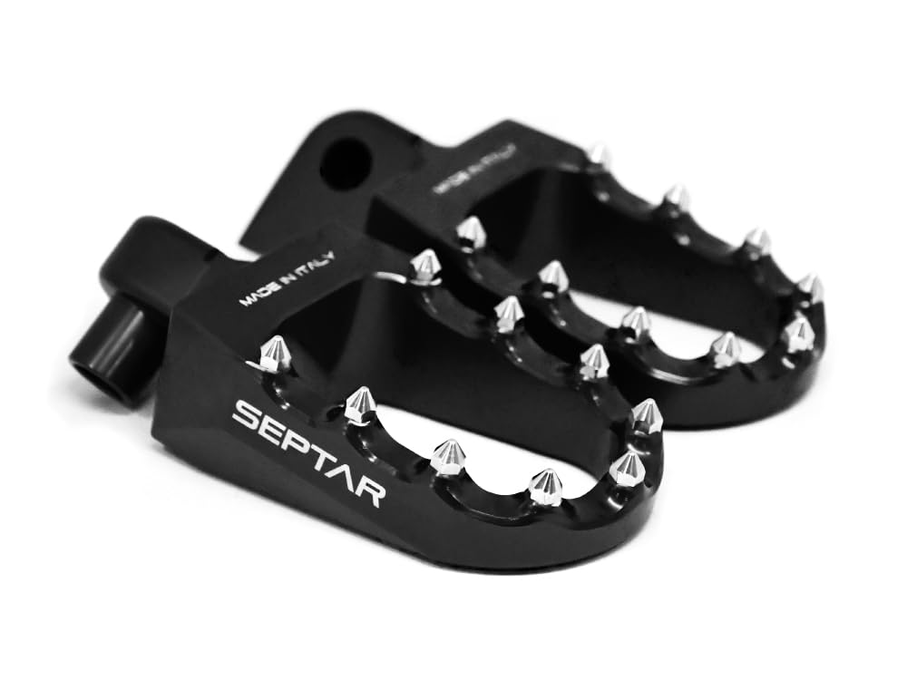 PEDANE in ERGAL CNC 1.0 per FANTIC nere | SEPTAR