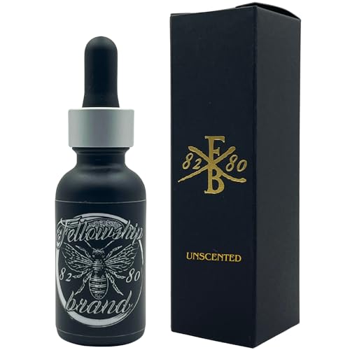 Fellowship Brand Beard Oil For Men - Organic Beard Growth Oil Made In USA, Premium Beard Conditioner And Softener With Jojoba Oil - 1 Pack, 1 Fl Oz, Unscented