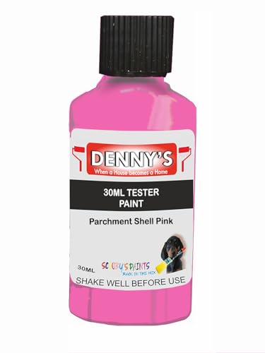 Premium Interior Wall & Furniture Chalk Paint – Parchment Shell Pink – Rich Matt Finish, Durable & Washable, Low Odour, Ideal for Living Rooms, Bedrooms & Hallways (30ML Tester Bottle)