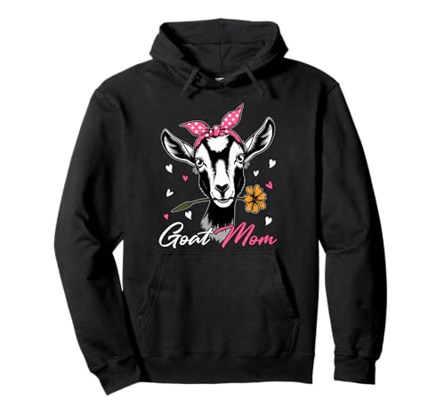 Cute Goat Mom Mother's Day Pullover Hoodie